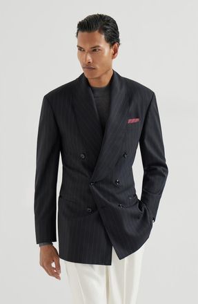 Brunello Cucinelli Tuxedo Jacket in Black at Nordstrom, Size 46 It