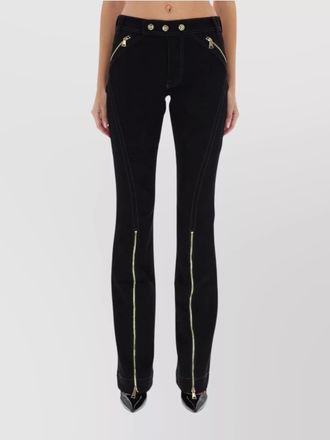 Versace Jeans Couture tailored trousers featuring contrast stitching
