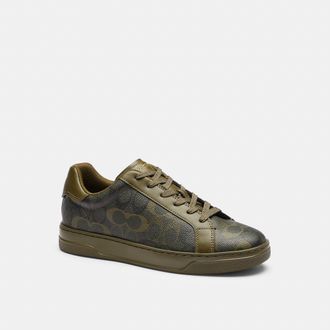 Coach High Line Sneaker In Signature Camo Print