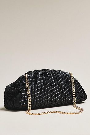 Urban Expression Oversized Woven Leather Clutch