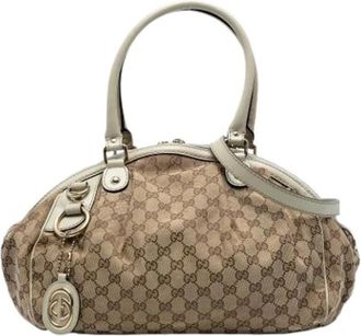 Gucci Pre-owned Handbags, female, Brown, Size: ONE SIZE Pre-owned Vintage Handbag