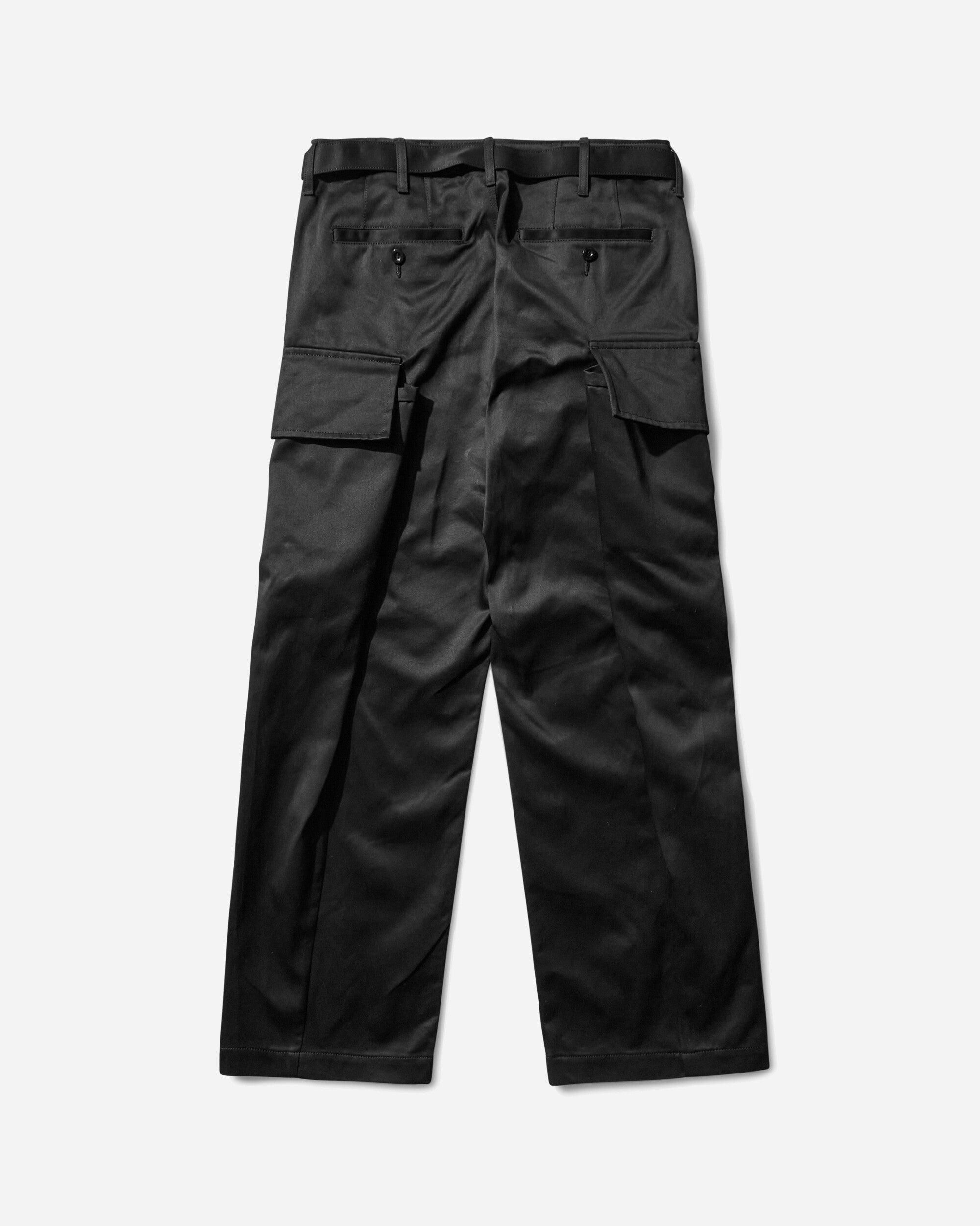 【Sacai】Cotton Chino Pants black 1【25AW】 SACAI | Belted Cotton Chino Pants | Men | Lane Crawford