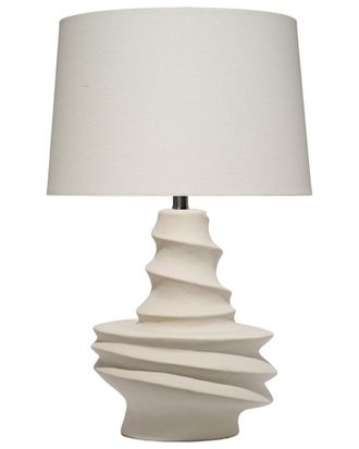 Jamie Young Co. Dune Ceramic Table Lamp With Linen Shade