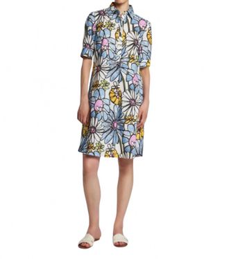 Camicettasnob Short Sleeve Chemisier Dress In Fantasy