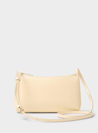 Mansur Gavriel Womens Gaia smooth cream leather crossbody bag