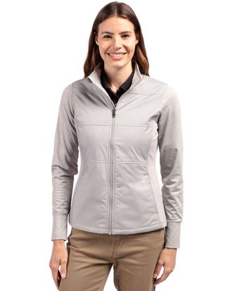 Cutter & Buck Stealth Hybrid Quilted Womens Full Zip Windbreaker Jacket