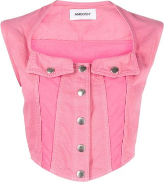 AMBUSH Pink Denim Top