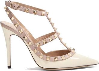 Valentino Garavani Beige Calfskin Womens Pumps