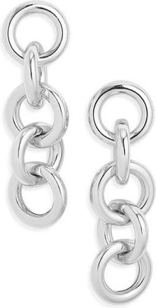 Open Edit Round Link Drop Earrings in Silver at Nordstrom Rack