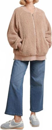 Nom Maternity Cozy Before & After Jacket In Taupe