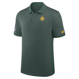 Nike Green Bay Packers Rivalries Collection Sideline Victory Striped Nike Mens Dri-FIT NFL Polo in Green | 03BG0KGS7T-5U0