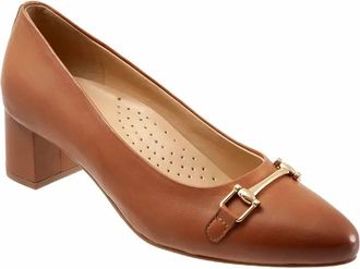 Trotters Womens Kenzie Modern Block Heel In Luggage