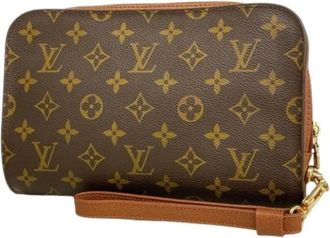 Louis Vuitton Pre-owned Clutches, male, Brown, Size: ONE SIZE Pre-owned Vintage Clutch Bag
