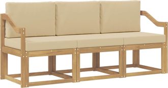 vidaXL Conjunto De Sof&aacute;s De Exterior 3 Uds. Vidaxl