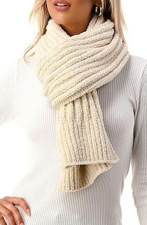 MARCUS ADLER Cozy Knit Scarf in Ivory at Nordstrom Rack