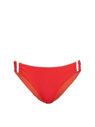Change of Scenery Layla U-Bar Trim Lowrise Hipster Bikini Bottom in Guava Red at Nordstrom, Size X-Small