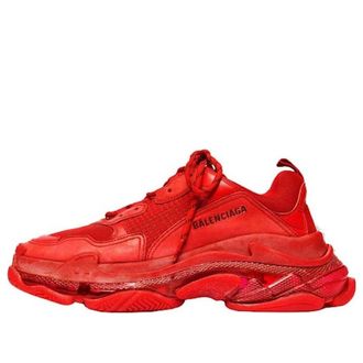 Balenciaga Triple S Clear Sole Sneaker Red 2019 541624W09O16500