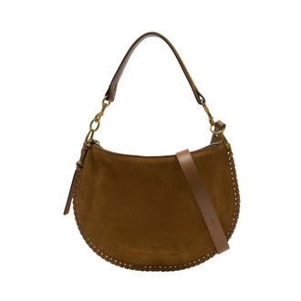 Isabel Marant Tassen, Dames, Bruin, ONE Size, Leer, Oskan Soft Zip Bag