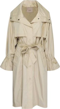 Twinset Dames, Mantels, Beige, Maat: XL Taf