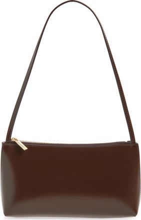 Mansur Gavriel Gaia Leather Shoulder Bag in Chocolate/Warm Grey at Nordstrom