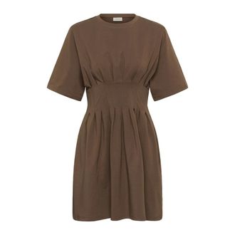 Gestuz Short Kleedjes - Dames - Korte kleedjes - Bruin - XL - Kleedjes