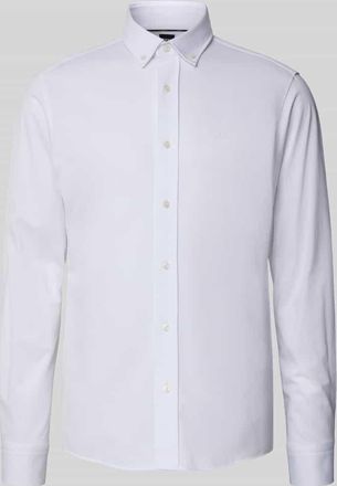 HUGO BOSS Regular Fit Businesshemd aus Pinpoint mit Stretch-Anteil in Weiss, Gr&ouml;&szlig;e 40