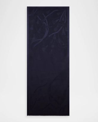 Etro Silk-Wool Jacquard Scarf