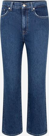 7 For All Mankind Verk&uuml;rzte gerade Jeans mit hoher Taille Logan Stovepipe Huntington