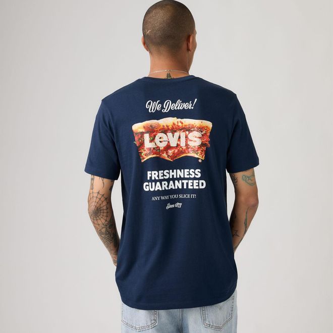 Classic Graphic Tee - Mens - L - Blue