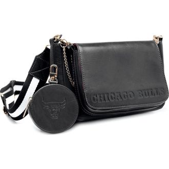 Lusso Chicago Bulls Rianna Multi Pouchette Bag in Black at Nordstrom