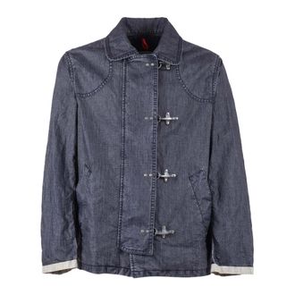 Fay Denim Jackets, male, Blue, Size: XL 4 Ganci Jacket