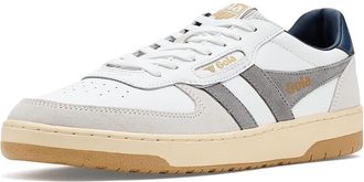Gola Hawk Mens Shoes White/Cement/Navy : 11.5 D - Medium, Leather