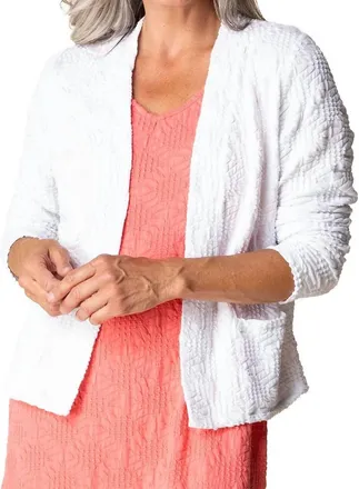 Habitat Sunburst Knit Cardigan In White
