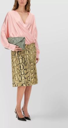 Dries Van Noten draped silk blouse
