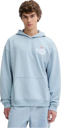 Diesel Heren, Sweatshirts & Hoodies, Blauw, Maat: XL Katoen