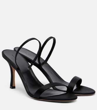 The Row Ella satin slingback sandals