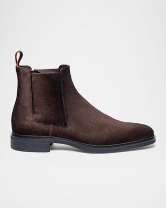 Santoni Men & apos;s Easy Suede Chelsea Boots