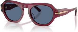 Michael Kors Toronto Zonnebril - Heren - Zonnebrillen - Rood - 52 MM - Accessoires