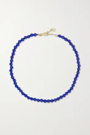 Mateo Bijoux Cavigliera In Oro 14 Carati Con Lapislazzuli - Blu