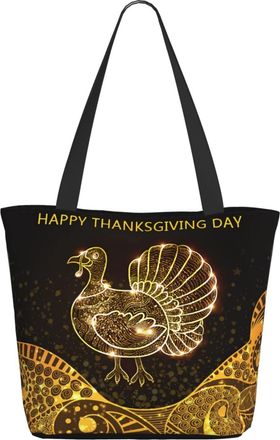 AOOEDM Thanksgiving Turkeys-2 Ladies Shopping Bag 13x11x7in.The Perfect ValentineS Day Gift.It Is The Best ValentineS Day Gift For Mom, Daughter, Wife,Etc