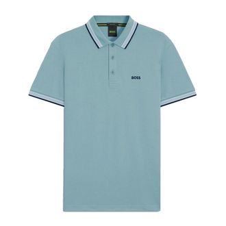 HUGO BOSS Heren, Tops, Blauw, Maat: M Katoen