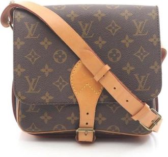 Louis Vuitton Pre-owned Cross Body Bags, female, Brown, Size: ONE SIZE Pre-owned Vintage Canvas Cross Body Bag