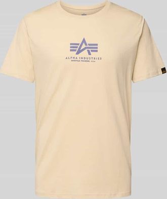 Alpha Industries Alpha Industries T-Shirt mit Label-Print in Offwhite, Größe XL