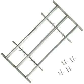 vidaXL vidaXL Grate per Finestre Regolabili 3 Barre Trasversali 1000-1500 mm