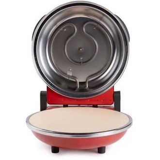 Domo Forno per pizza - DOMO - DO9284PZ - Elettrico 1200W - Pietra in ceramica - Rosso