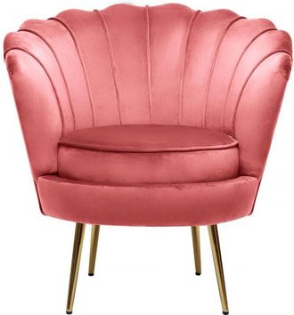 Habitat et Jardin Habitat Et Jardin - Sill&oacute;n De Terciopelo floria - 70 X 73 X 76 Cm - Rosa