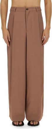 Dries Van Noten Wijde broek - Heren - Wijde Broeken - Roze - S - Broeken