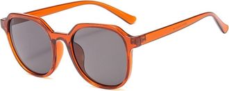 Generic Mens And Womens Large Frame UV400 Sunglasses Outdoor Commuting Vacation Sports Party Street Photography Sun Glasses(Orange)