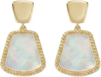 Argento Vivo Mother-of-Pearl Drop Earrings in Gold at Nordstrom