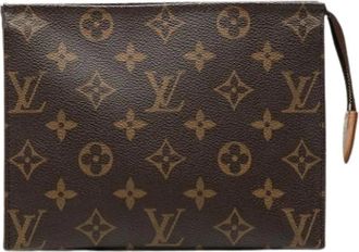 Louis Vuitton Pre-owned Clutches, female, Brown, Size: ONE SIZE Pre-owned Toiletry Pouch 19